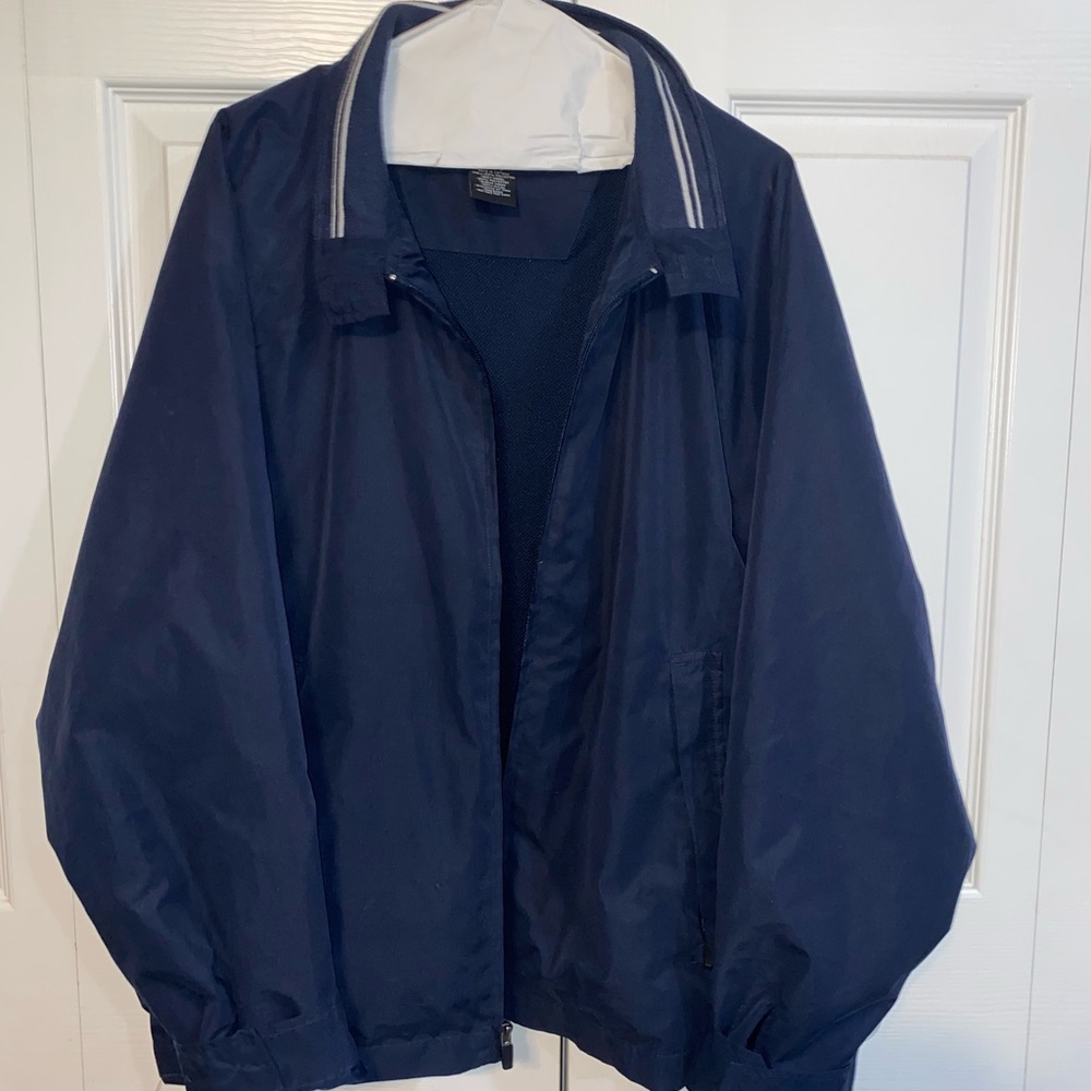 Large navy blue Page & Tuttle jacket